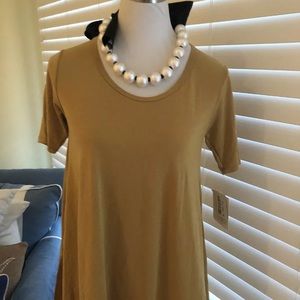 Lularoe XXS Modal Mustard Perfect tee NWT